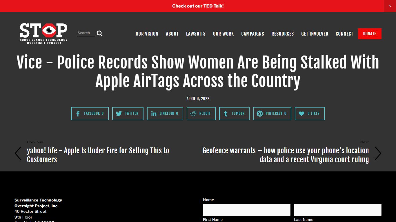 Vice - Police Records Show Women Are Being Stalked With Apple AirTags ...